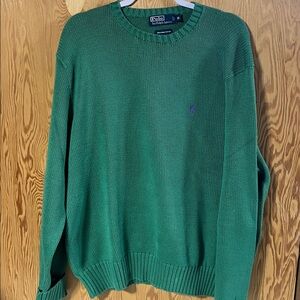 Ralph Lauren Green Pima Cotton Knitwear